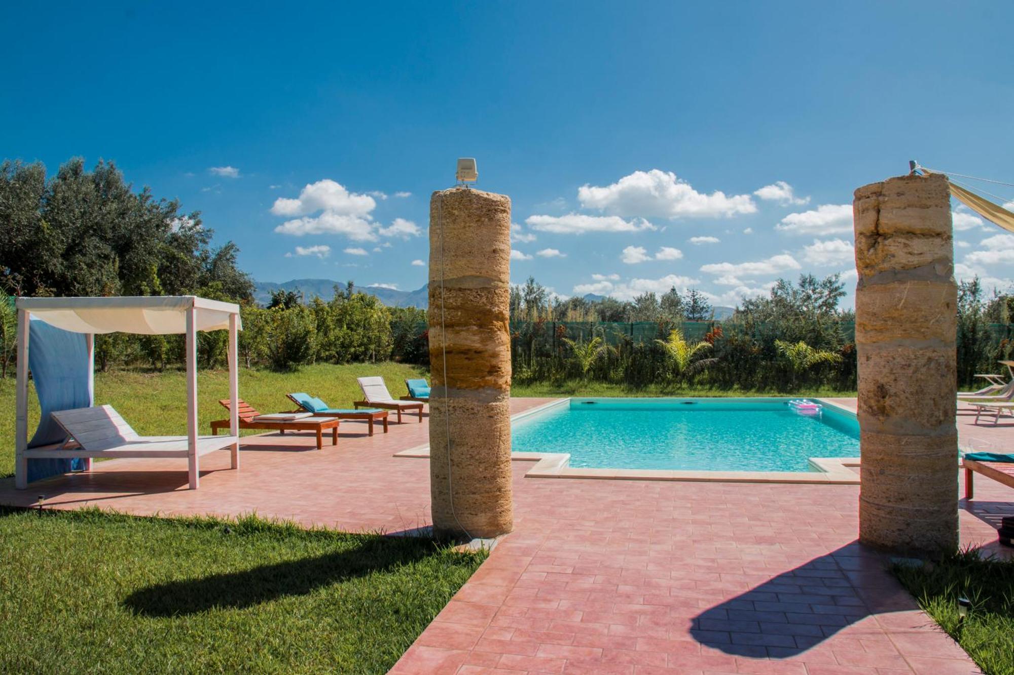 Villa Con Piscina Casale Di Gio Nel Golfo Di Castellammare ปาร์ตินิโก ภายนอก รูปภาพ